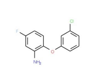 2-(3-Chlorophenoxy)-5-fluoroaniline - chemical structure image