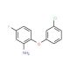 2-(3-Chlorophenoxy)-5-fluoroaniline - chemical structure image