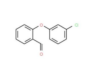 2-(3-Chlorophenoxy)benzenecarbaldehyde - chemical structure image