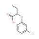 2-(3-Chlorophenoxy)butanoic acid - chemical structure image