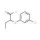 2-(3-chlorophenoxy)butanoyl chloride - chemical structure image