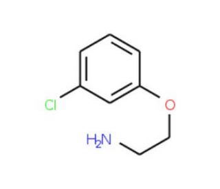 [2-(3-Chlorophenoxy)ethyl]amine (CAS 6488-00-2) - chemical structure image