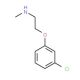[2-(3-Chlorophenoxy)ethyl]methylamine (CAS 102308-82-7) - chemical structure image