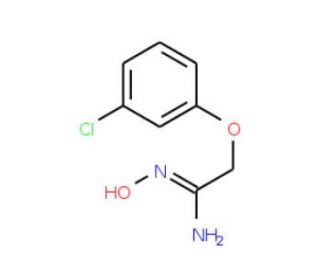 2-(3-Chlorophenoxy)-N-hydroxyethanimidamide - chemical structure image