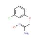 2-(3-Chlorophenoxy)-N-hydroxyethanimidamide - chemical structure image