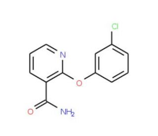 2-(3-Chlorophenoxy)nicotinamide - chemical structure image