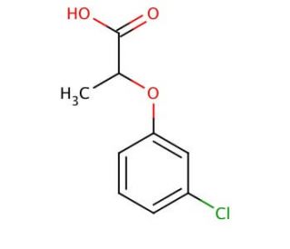 2-(3-Chlorophenoxy)propionic acid (CAS 101-10-0) - chemical structure image