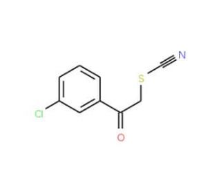 2-(3-Chlorophenyl)-2-oxoethyl thiocyanate - chemical structure image