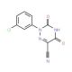 2-(3-Chlorophenyl)-3,5-dioxo-2,3,4,5-tetrahydro-1,2,4-triazine-6-carbonitrile (CAS 338982-39-1) - chemical structure image