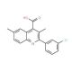 2-(3-Chlorophenyl)-3,6-dimethylquinoline-4-carboxylic acid - chemical structure image