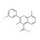 2-(3-Chlorophenyl)-3,8-dimethylquinoline-4-carboxylic acid - chemical structure image