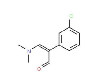 2-(3-Chlorophenyl)-3-(dimethylamino)acrylaldehyde - chemical structure image
