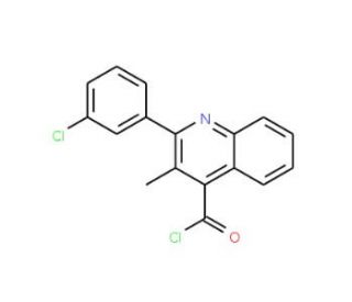 2-(3-chlorophenyl)-3-methylquinoline-4-carbonyl chloride - chemical structure image