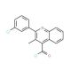 2-(3-chlorophenyl)-3-methylquinoline-4-carbonyl chloride - chemical structure image