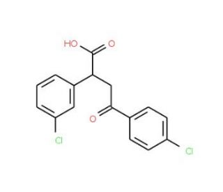 2-(3-Chlorophenyl)-4-(4-chlorophenyl)-4-oxobutanoic acid - chemical structure image