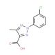 2-(3-chlorophenyl)-5-methyl-2H-1,2,3-triazole-4-carboxylic acid (CAS 1627-90-3) - chemical structure image