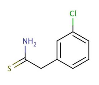 2-(3-chlorophenyl)ethanethioamide (CAS 834861-72-2) - chemical structure image