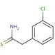 2-(3-chlorophenyl)ethanethioamide (CAS 834861-72-2) - chemical structure image