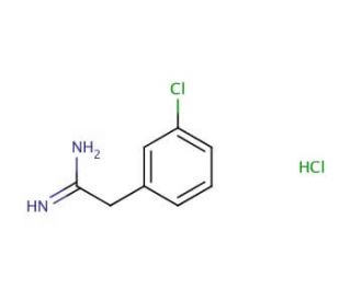 2-(3-chlorophenyl)ethanimidamide hydrochloride - chemical structure image