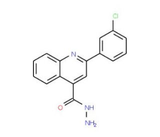 2-(3-Chlorophenyl)quinoline-4-carbohydrazide - chemical structure image