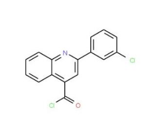 2-(3-chlorophenyl)quinoline-4-carbonyl chloride (CAS 883526-41-8) - chemical structure image
