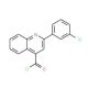 2-(3-chlorophenyl)quinoline-4-carbonyl chloride (CAS 883526-41-8) - chemical structure image