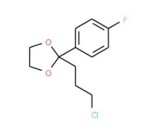 2-(3-Chloropropyl)-2-(4-fluorophenyl)-1,3-dioxolane (CAS 3308-94-9) - chemical structure image