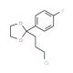 2-(3-Chloropropyl)-2-(4-fluorophenyl)-1,3-dioxolane (CAS 3308-94-9) - chemical structure image