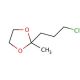 2-(3-Chloropropyl)-2-methyl-1,3-dioxolane (CAS 5978-08-5) - chemical structure image