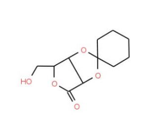 2,3-Cyclohexylidene-D-ribonic acid &gamma;-lactone (CAS 27304-20-7) - chemical structure image