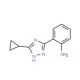 2-(3-cyclopropyl-1H-1,2,4-triazol-5-yl)aniline - chemical structure image