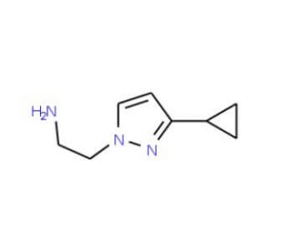 2-(3-Cyclopropyl-pyrazol-1-yl)-ethylamine (CAS 1004451-87-9) - chemical structure image