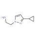2-(3-Cyclopropyl-pyrazol-1-yl)-ethylamine (CAS 1004451-87-9) - chemical structure image