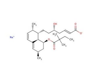 2,3-Dehydro Simvastatin Acid Sodium Salt (CAS 393825-04-2) - chemical structure image