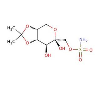 2,3-Desisopropylidene Topiramate (CAS 851957-35-2) - chemical structure image