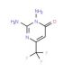 2,3-Diamino-6-(trifluoromethyl)-4(3H)-pyrimidinone (CAS 95095-71-9) - chemical structure image