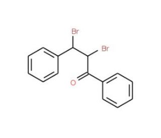 2,3-Dibromo-1,3-diphenyl-1-propanone (CAS 611-91-6) - chemical structure image