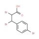 2,3-Dibromo-2-(4-bromophenyl)propionic Acid (CAS 112595-55-8) - chemical structure image