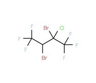 2,3-Dibromo-2-chloro-1,1,1,4,4,4-hexafluorobutane (CAS 63573-66-0) - chemical structure image