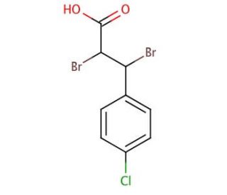 2,3-Dibromo-3-(4-chlorophenyl)propanoic Acid (CAS 24653-99-4) - chemical structure image
