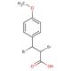 2,3-Dibromo-3-(p-methoxyl)phenyl Propionic Acid (CAS 77820-32-7) - chemical structure image