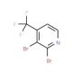 2,3-Dibromo-4-(trifluoromethyl)pyridine - chemical structure image