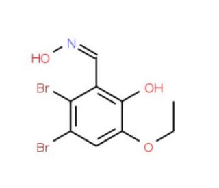 2,3-dibromo-5-ethoxy-6-hydroxybenzaldehyde oxime - chemical structure image