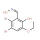 2,3-dibromo-5-ethoxy-6-hydroxybenzaldehyde oxime - chemical structure image