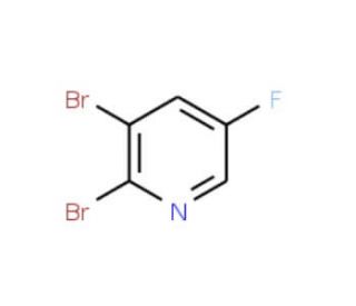 2,3-Dibromo-5-fluoropyridine (CAS 878207-82-0) - chemical structure image