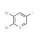 2,3-Dibromo-5-fluoropyridine (CAS 878207-82-0) - chemical structure image
