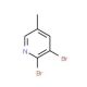 2,3-Dibromo-5-methylpyridine (CAS 29232-39-1) - chemical structure image