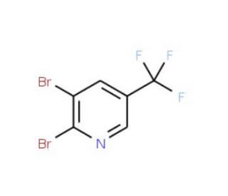 2,3-Dibromo-5-(trifluoromethyl)pyridine (CAS 79623-38-4) - chemical structure image