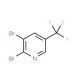 2,3-Dibromo-5-(trifluoromethyl)pyridine (CAS 79623-38-4) - chemical structure image