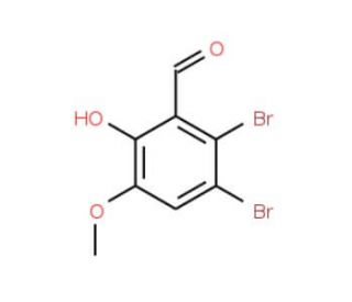 2,3-Dibromo-6-hydroxy-5-methoxy-benzaldehyde - chemical structure image